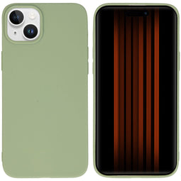 Color Backcover voor de iPhone 15 Plus - Olive Green