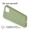 Color Backcover voor de iPhone 15 Plus - Olive Green