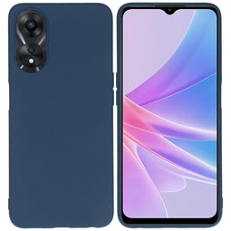Color Backcover voor de Oppo A78 - Donkerblauw