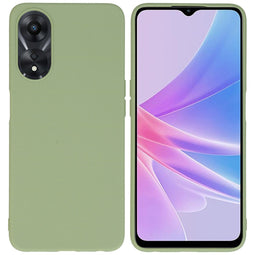 Color Backcover voor de Oppo A78 - Olive Green