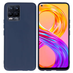 Color Backcover voor de Realme 8 (Pro) - Donkerblauw