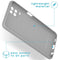 Color Backcover voor de Samsung Galaxy A12 - Grijs