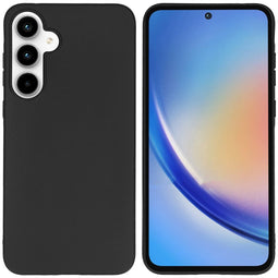 Color Backcover voor de Samsung Galaxy A35 - Zwart