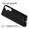 Color Backcover voor de Samsung Galaxy A35 - Zwart