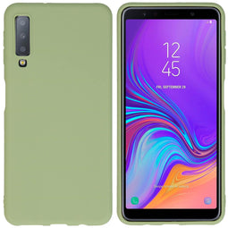 Color Backcover voor de Samsung Galaxy A7 (2018) - Olive Green