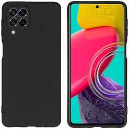 Color Backcover voor de Samsung Galaxy M53 - Zwart