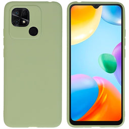 Color Backcover voor de Xiaomi Redmi 10C - Olive Green