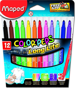 Color'peps goed uitwasbare viltstift x 12