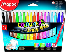 Color'peps goed uitwasbare viltstift x 18