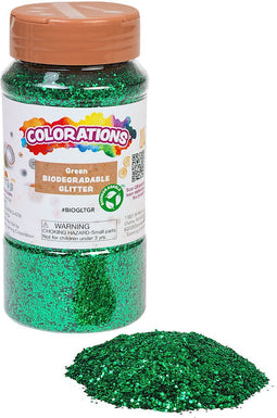 Colorations Biologische Afbreekbare Glitter Groen, 113 gram