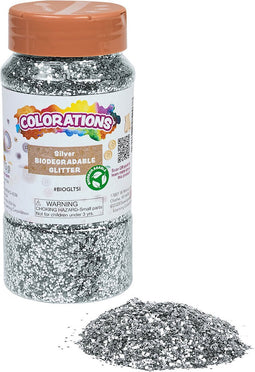 Colorations Biologische Afbreekbare Glitter Zilver, 113 gram