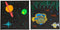 Colorations Canvas Zwart 20x20cm, Set van 3