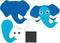 Colorations - Foam Dierengezichten Maken Knutselset, 36dlg.
