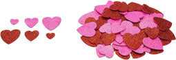Colorations Foamstickers Glitter Hartjes, 100st.