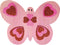Colorations Foamstickers Glitter Hartjes, 100st.
