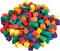 Colorations - Gekleurde Houten Kubus Blokjes, 196st.