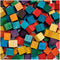 Colorations - Gekleurde Houten Kubus Blokjes, 196st.