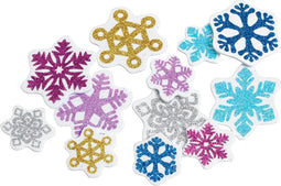 Colorations - Glitter Foam Sneeuwvlokken, 300st.