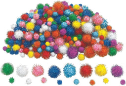 Colorations Glitter Pompomps, 300st.