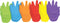 Colorations Happy Hands Foam Vormen, 150st.