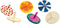 Colorations - Houten Tollen, Set of 24