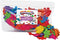 Colorations - Kleurrijke Stoffen Bloemen, 300st.