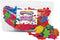 Colorations - Kleurrijke Stoffen Bloemen, 300st.