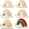 Colorations - Maak en Versier je Eigen Houten Regenboog, Set van 6
