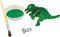 Colorations - Maak en Versier je Houten 3D Puzzel Dinosaurus, Set van 4
