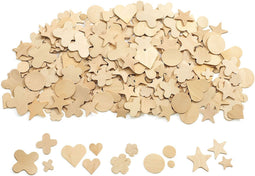 Colorations - Natuurlijke Houten Vormen in 5 Designs, 350st.
