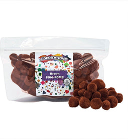 Colorations - Pom Poms Bruin, 100st.