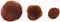 Colorations - Pom Poms Bruin, 100st.