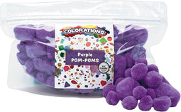 Colorations - Pom Poms Paars, 100st.