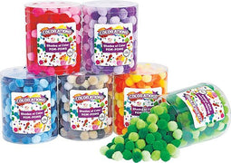Colorations - Pompomps 6 Kleuren, 1500st.