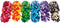 Colorations - Pompomps 6 Kleuren, 1500st.