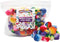 Colorations - Regenboog Gestreepte Pom Poms, 180st.