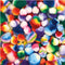 Colorations - Regenboog Gestreepte Pom Poms, 180st.