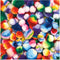 Colorations - Regenboog Gestreepte Pom Poms, 180st.