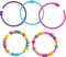Colorations Rijgkralen Armbanden met Sluiting, Set van 24