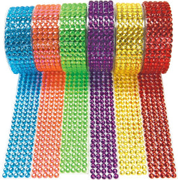 Colorations Tape Kunststof Edelstenen Kleur, Set van 6