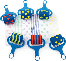 Colorations - Verfrollers met Patroon, Set van 6
