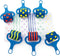 Colorations - Verfrollers met Patroon, Set van 6
