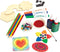Colorations - Versier je eigen Houten Magneetvormen, 12st.