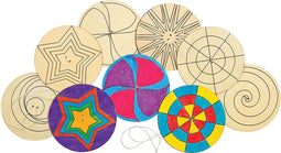 Colorations - Versier je eigen Houten Spinner, 24st.