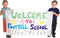 Colorations Versier je eigen Nylon Banner Groot Wit , Set van 2