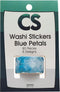 Colorations Washi Stickers Blauwe Bloemblaadjes, 80st.