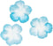 Colorations Washi Stickers Blauwe Bloemblaadjes, 80st.