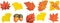 Colorations - Washi Stickers Herfstthema op Rol, 80st.