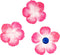 Colorations Washi Stickers Roze Bloemblaadjes, 80st.