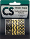 Colorations - Washi Tape Feestelijke Kerstpatronen 3 Rollen, 5mtr.